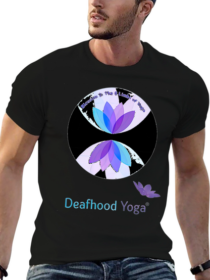 Camiseta Yoga para Sordos Diseño Loto