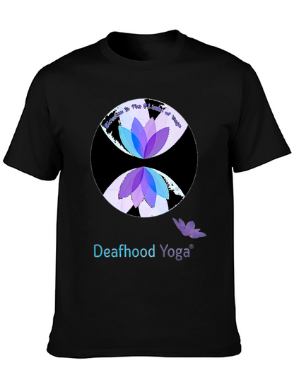 Camiseta Yoga para Sordos Diseño Loto