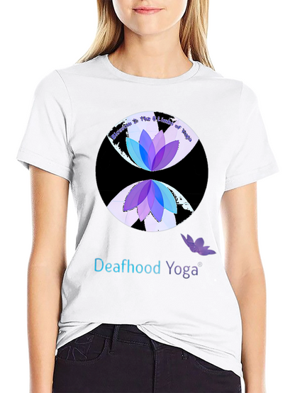 Camiseta Yoga para Sordos Diseño Loto