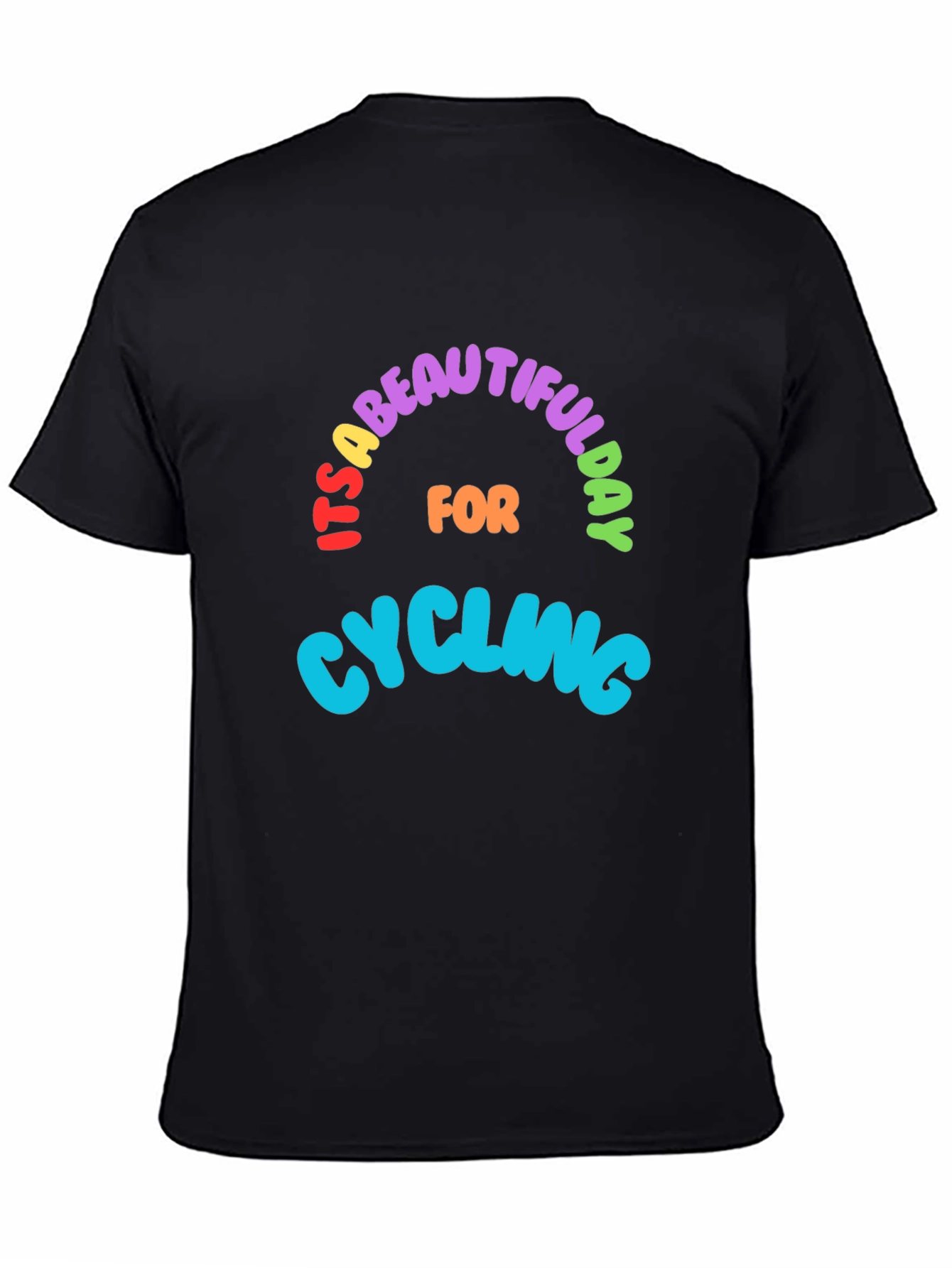 Camiseta Negra Ciclismo Día Hermoso