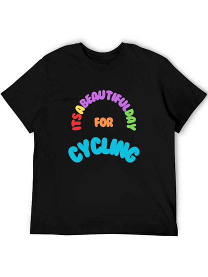 Camiseta Negra Ciclismo Día Hermoso