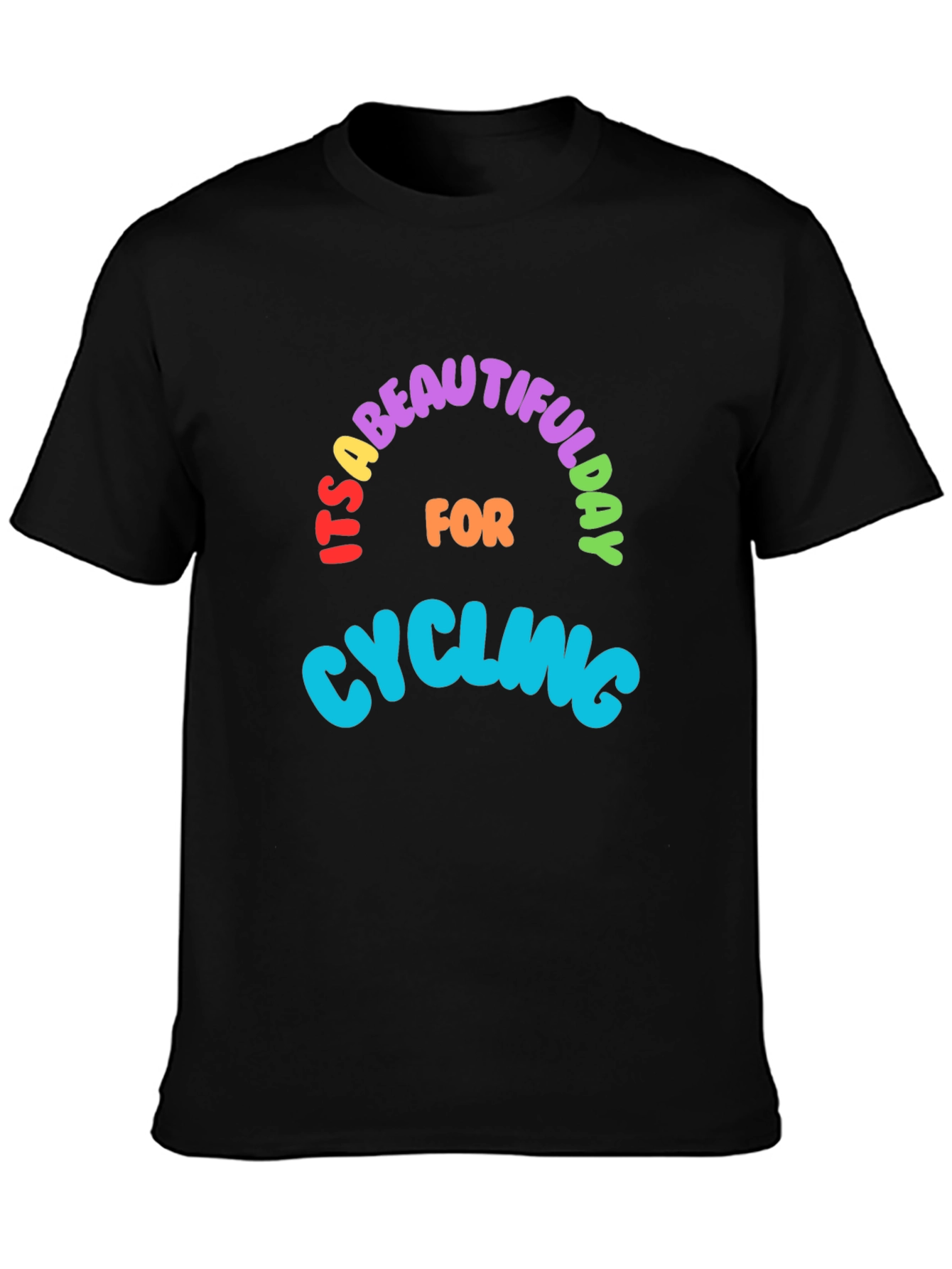 Camiseta Negra Ciclismo Día Hermoso