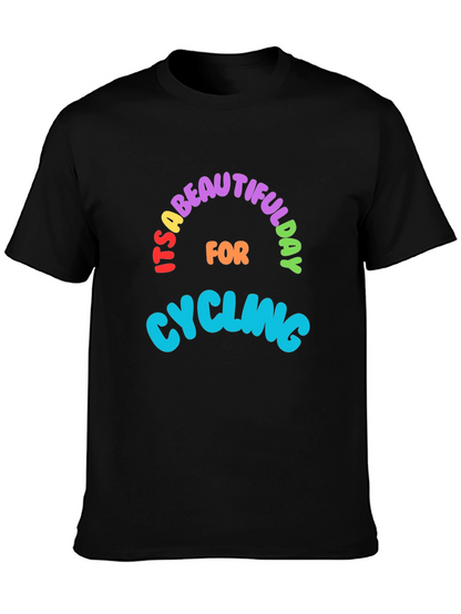 Camiseta Negra Ciclismo Día Hermoso