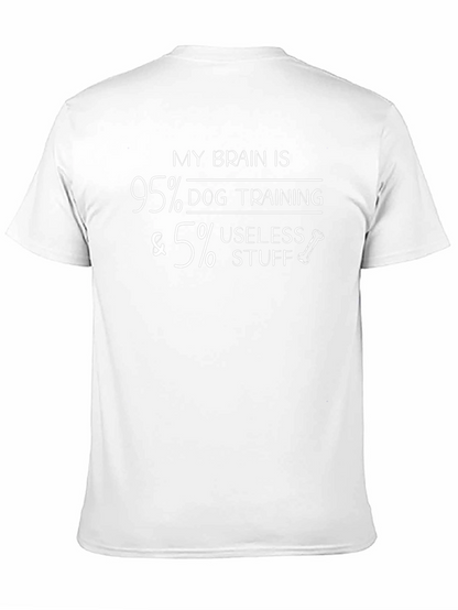 Camiseta Hombre: 95% Adiestramiento Canino 5% ¡Cosas Inútiles!