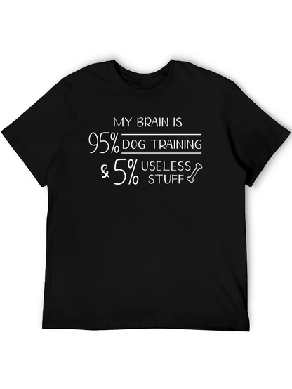 Camiseta Hombre: 95% Adiestramiento Canino 5% ¡Cosas Inútiles!