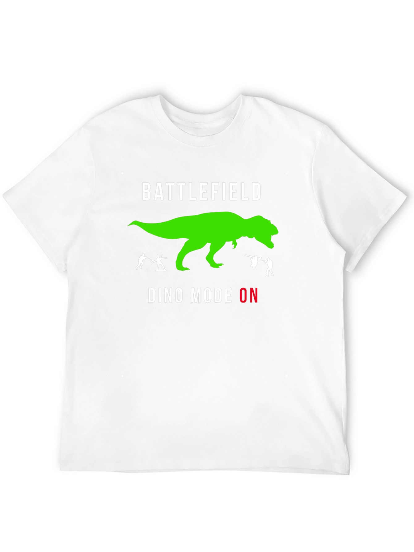 Camiseta Negra Battlefield - Modo Dino Activado