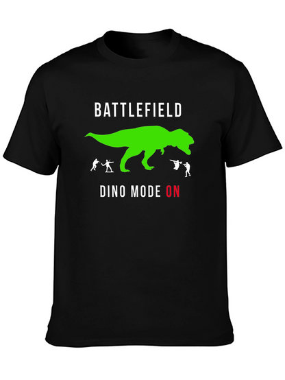 Camiseta Negra Battlefield - Modo Dino Activado