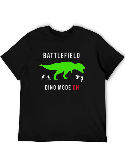 Camiseta Negra Battlefield - Modo Dino Activado