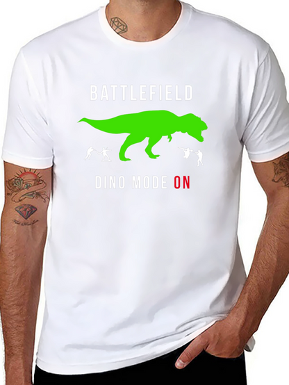 Camiseta Negra Battlefield - Modo Dino Activado