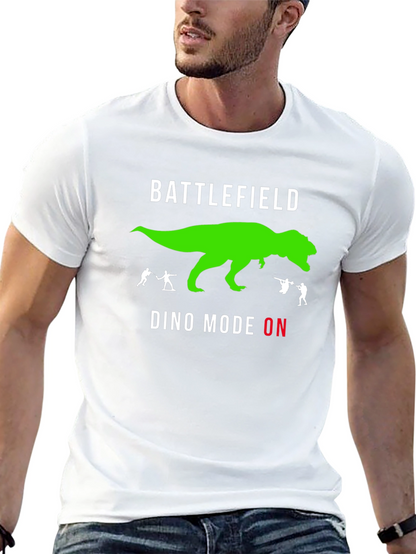 Camiseta Negra Battlefield - Modo Dino Activado
