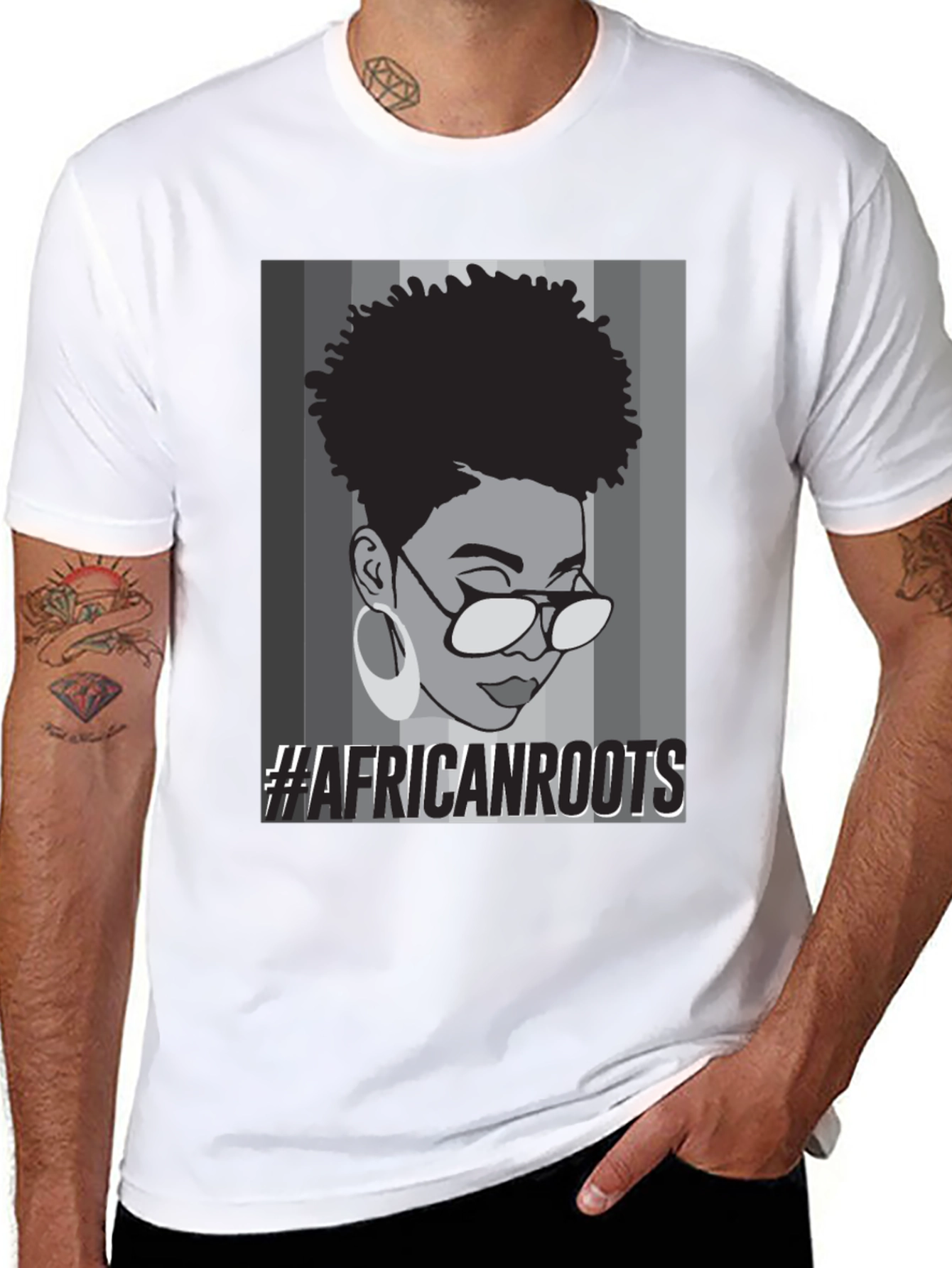 Camiseta Negra #AfricanRoots
