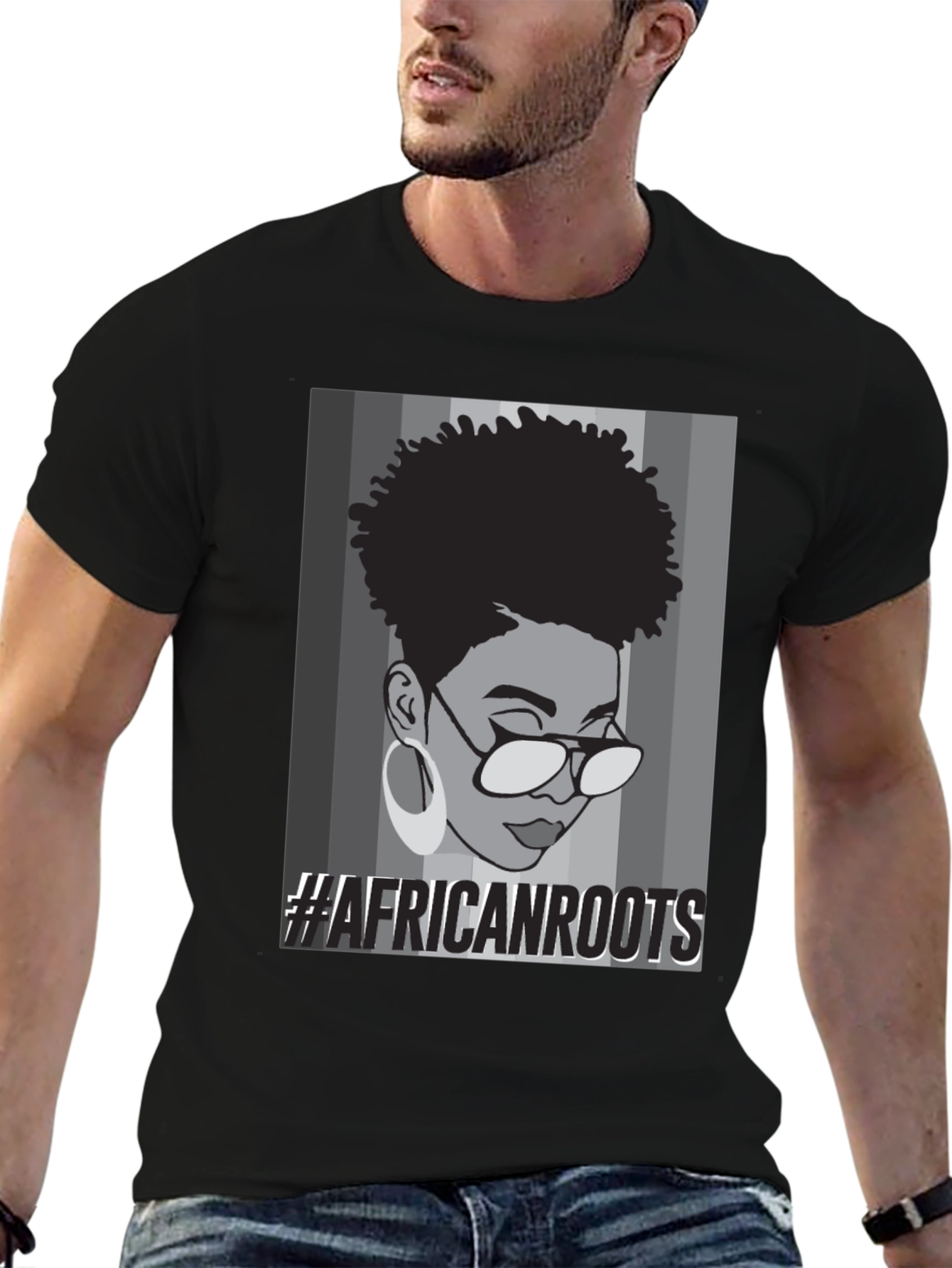 Camiseta Negra #AfricanRoots