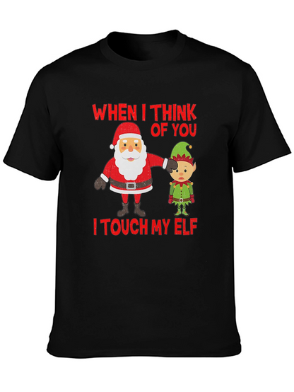 Camiseta Navideña Humor Santa & Elfo