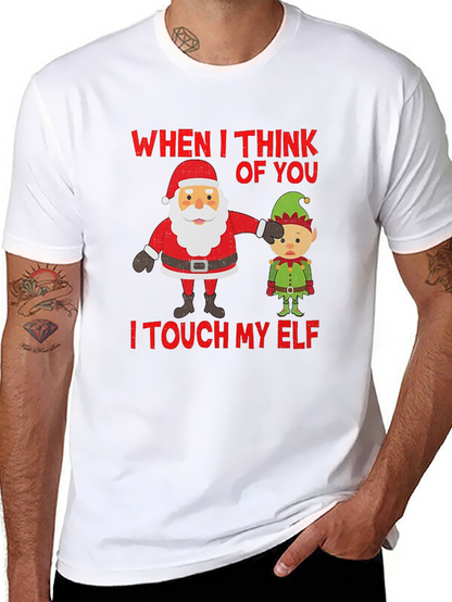 Camiseta Navideña Humor Santa & Elfo
