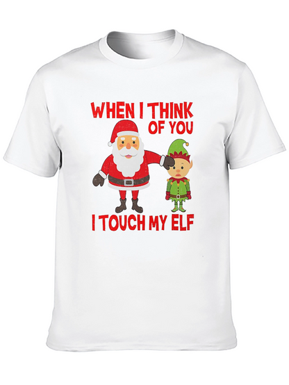 Camiseta Navideña Humor Santa & Elfo