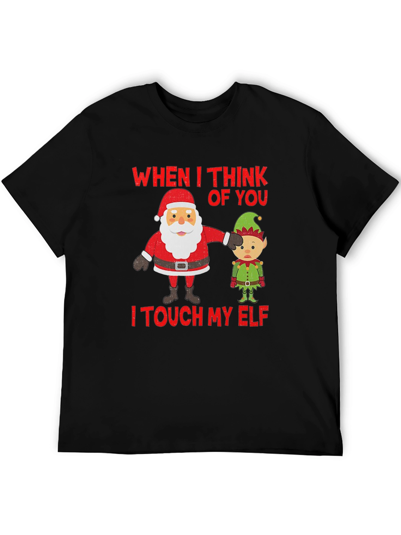 Camiseta Navideña Humor Santa & Elfo