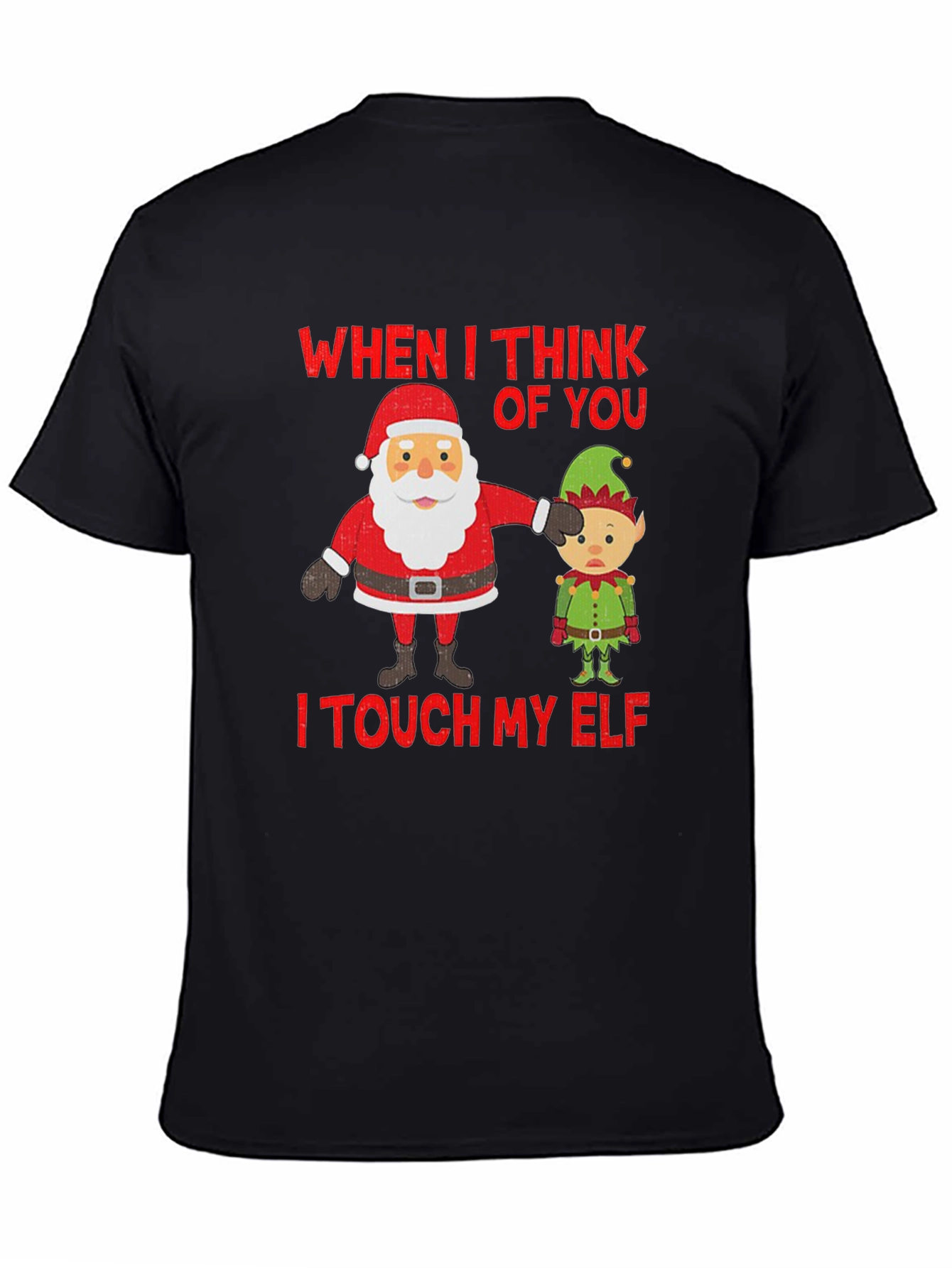 Camiseta Navideña Humor Santa & Elfo
