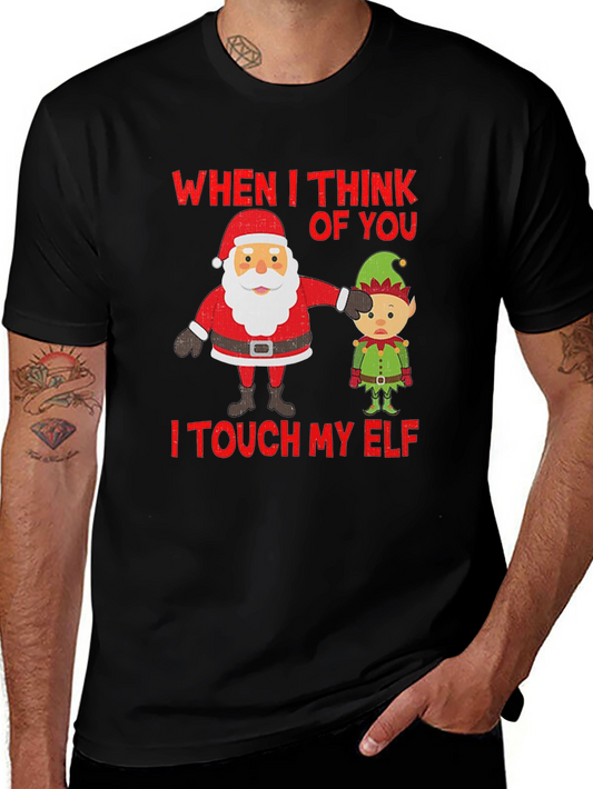 Camiseta Navideña Humor Santa & Elfo