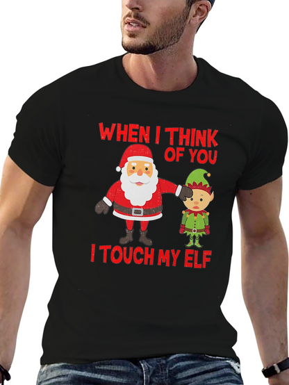 Camiseta Navideña Humor Santa & Elfo