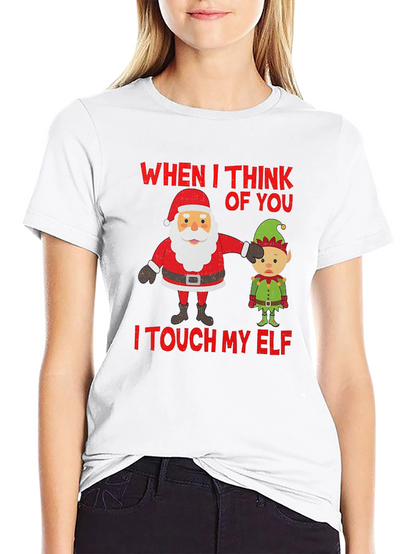 Camiseta Navideña Humor Santa & Elfo
