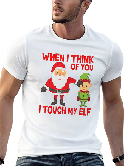 Camiseta Navideña Humor Santa & Elfo