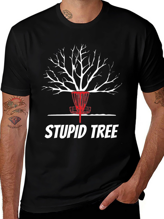 Camiseta Árbol Estúpido para Disc Golf