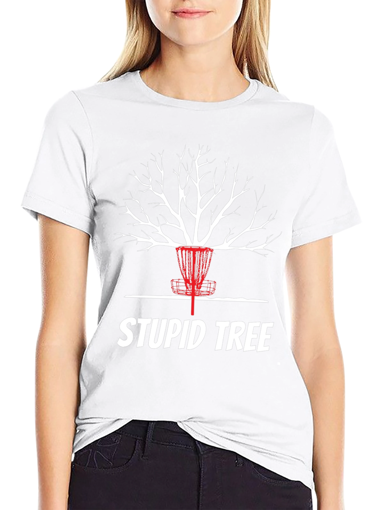 Camiseta Árbol Estúpido para Disc Golf