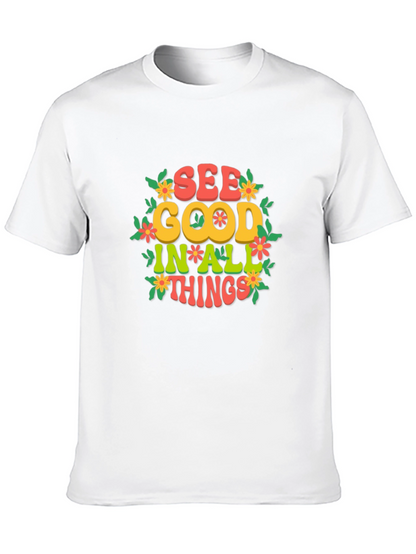 Camiseta Negra: Ve lo bueno en todo