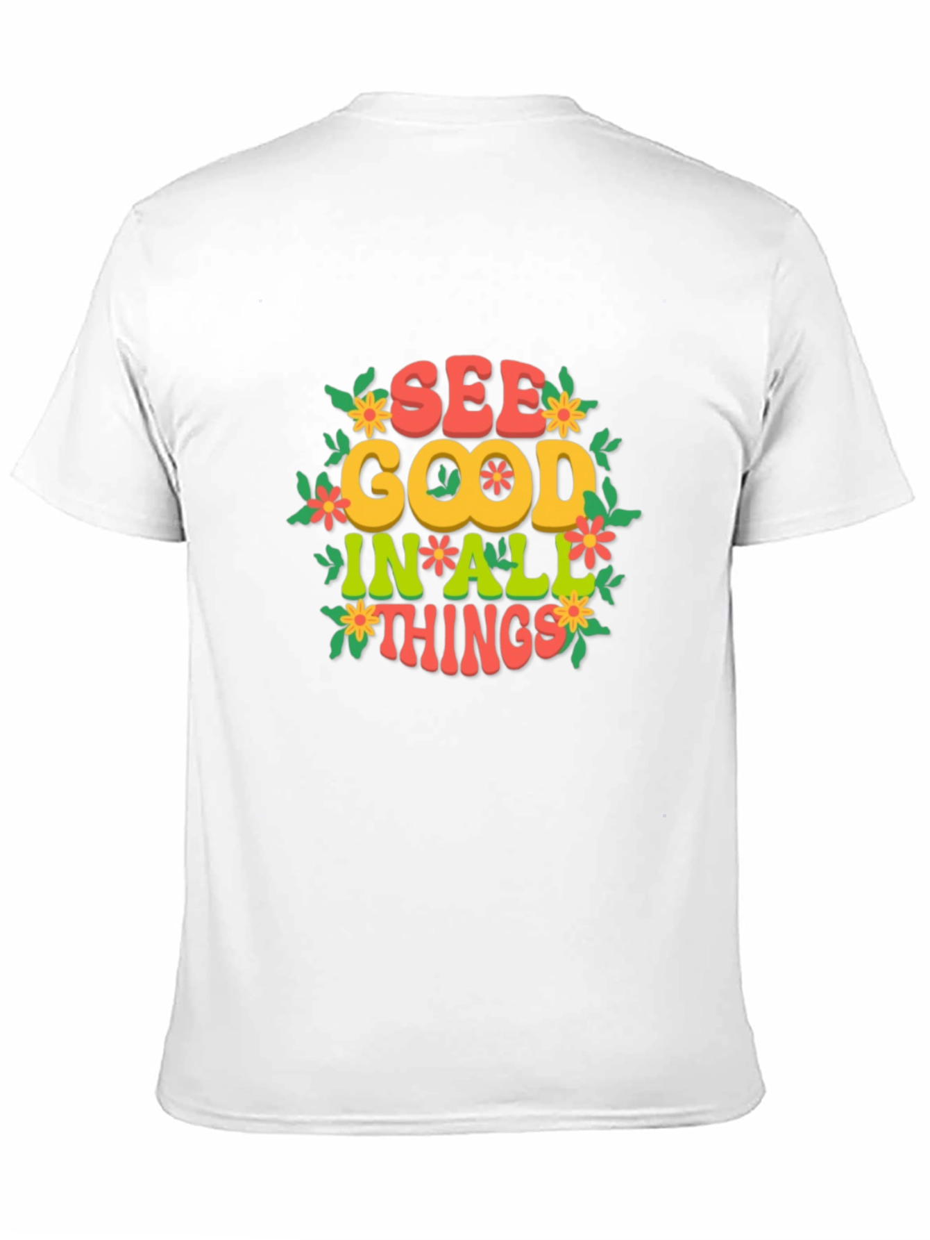 Camiseta Negra: Ve lo bueno en todo