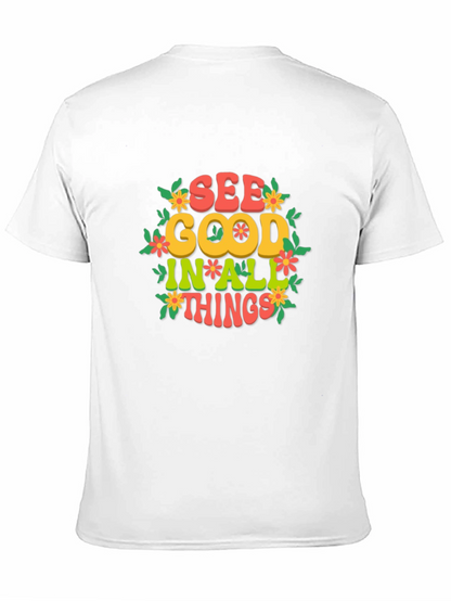 Camiseta Negra: Ve lo bueno en todo