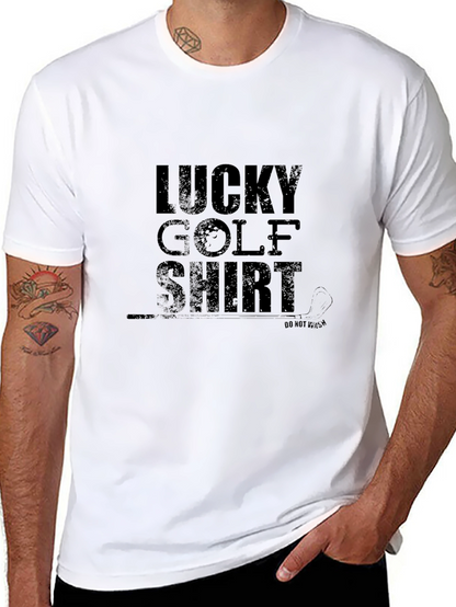 Camiseta Negra Lucky Golf Shirt para Hombre