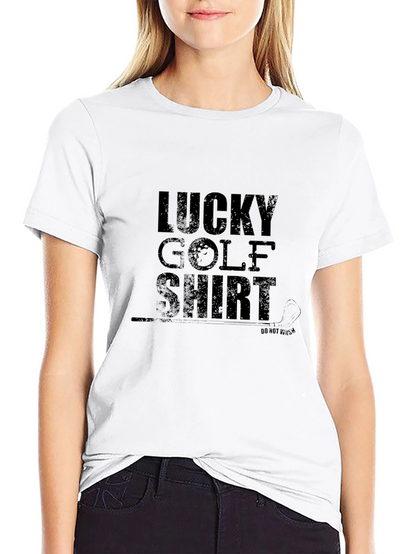 Camiseta Negra Lucky Golf Shirt para Hombre