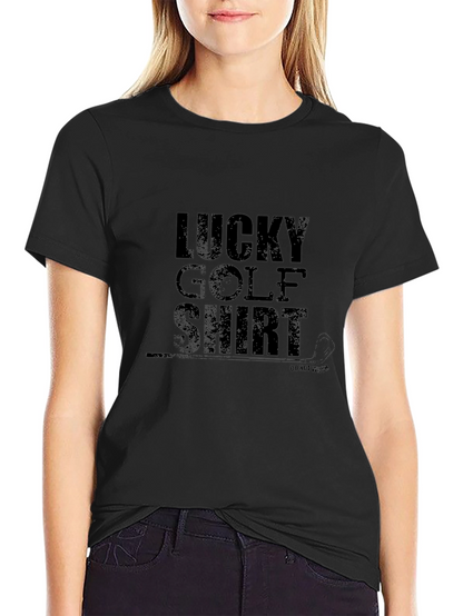 Camiseta Negra Lucky Golf Shirt para Hombre