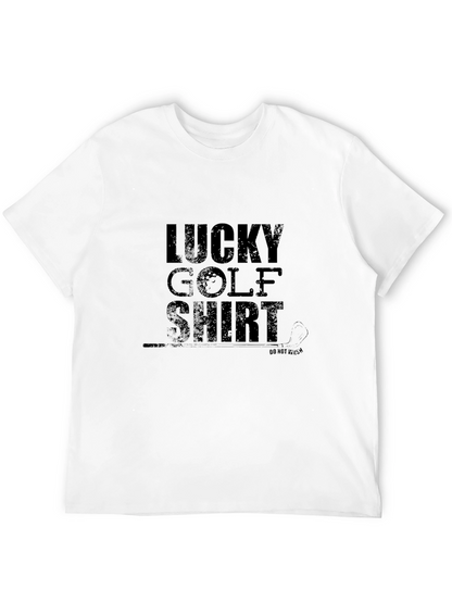 Camiseta Negra Lucky Golf Shirt para Hombre