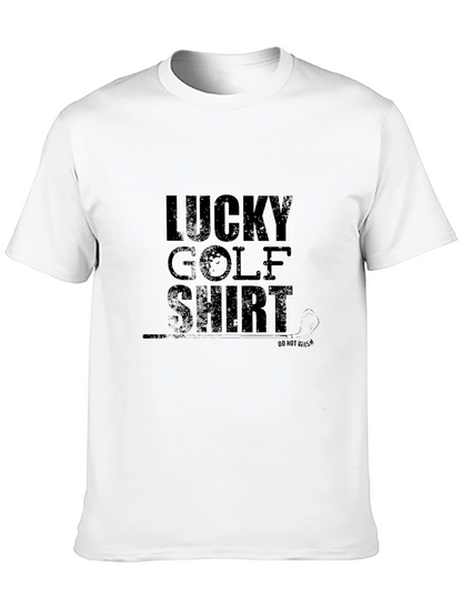 Camiseta Negra Lucky Golf Shirt para Hombre