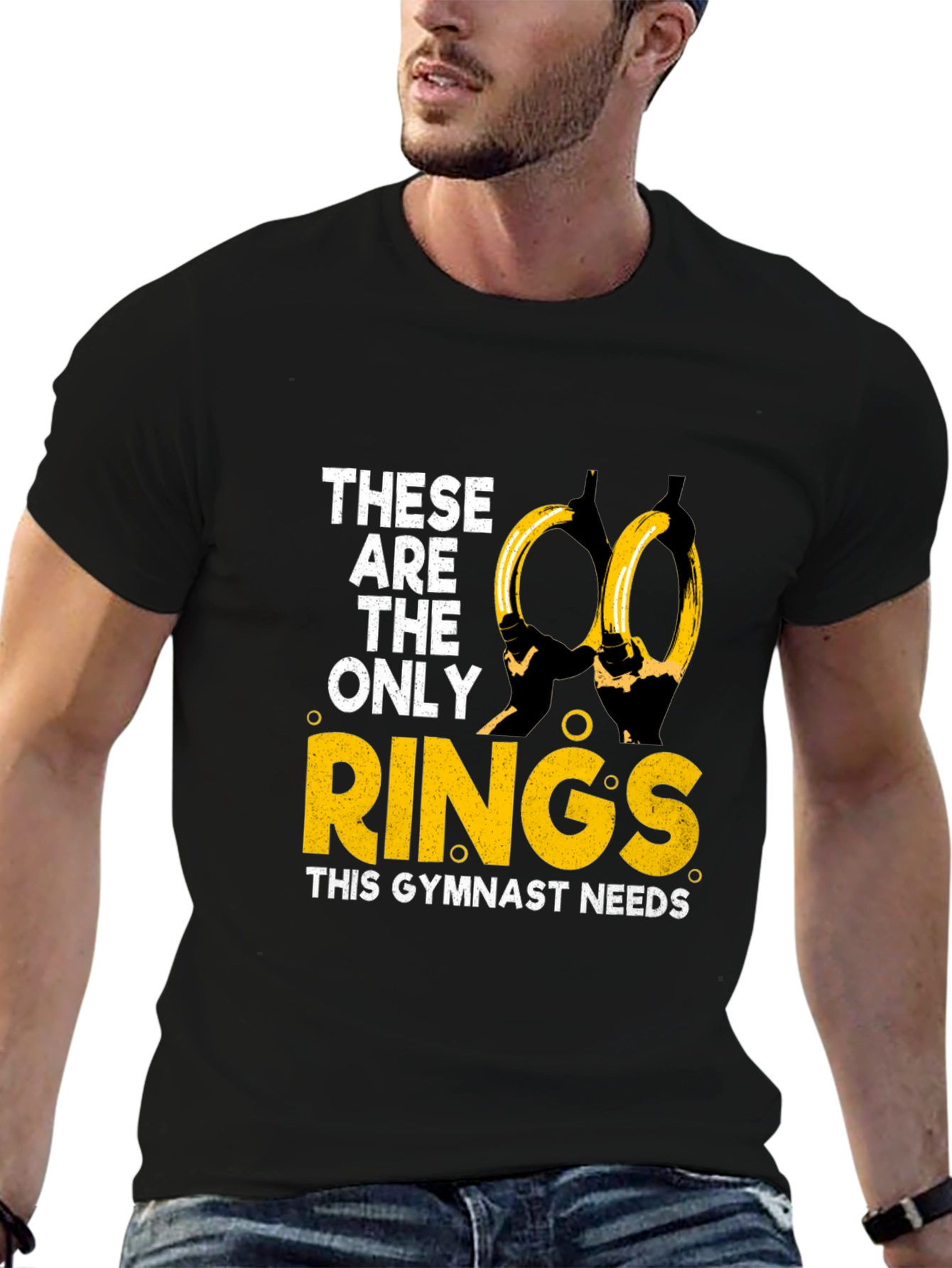 Camiseta Gimnasta: Solo Necesito Anillas