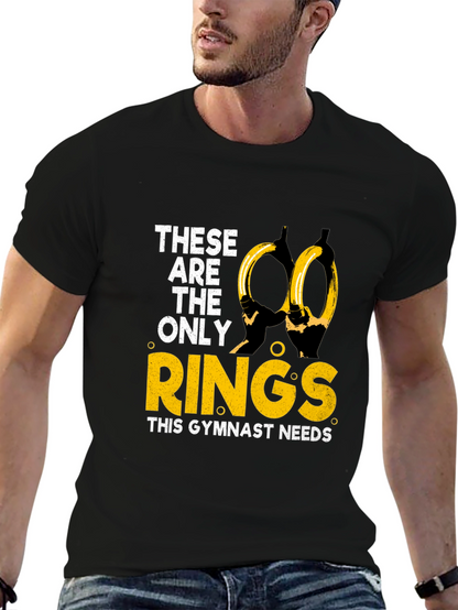 Camiseta Gimnasta: Solo Necesito Anillas
