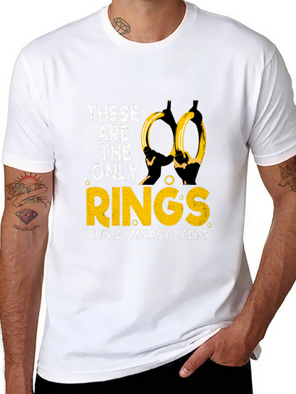 Camiseta Gimnasta: Solo Necesito Anillas