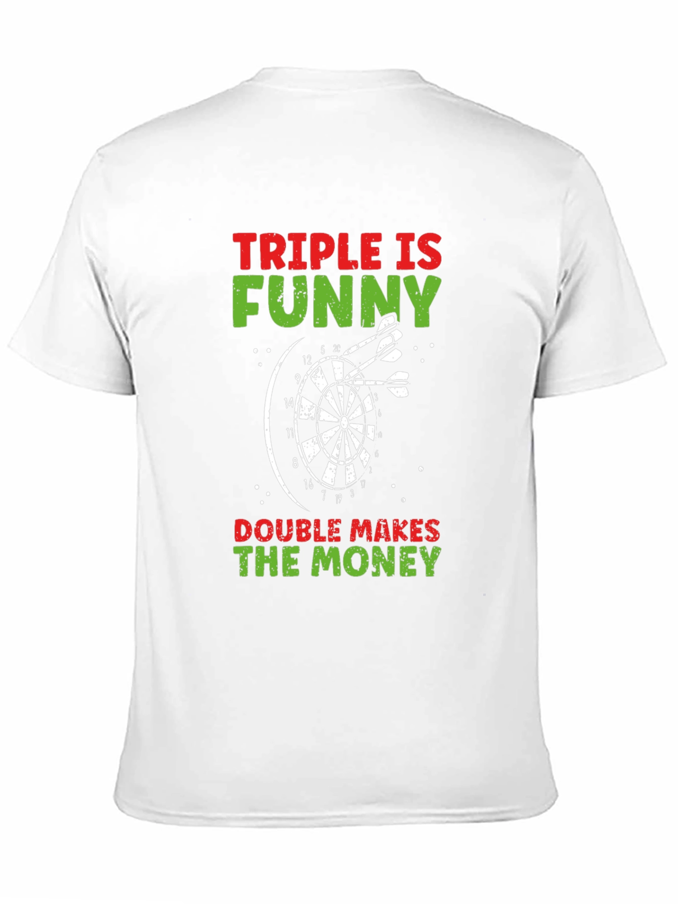 Camiseta Negra: Triple es Divertido Doble da Dinero