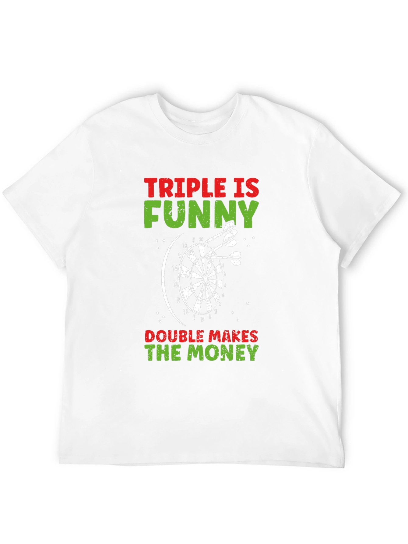 Camiseta Negra: Triple es Divertido Doble da Dinero