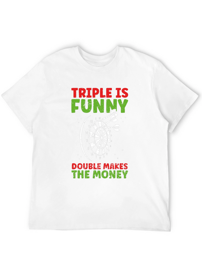 Camiseta Negra: Triple es Divertido Doble da Dinero