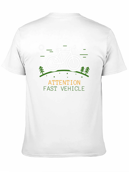 Camiseta Negra Atención Vehículo Rápido