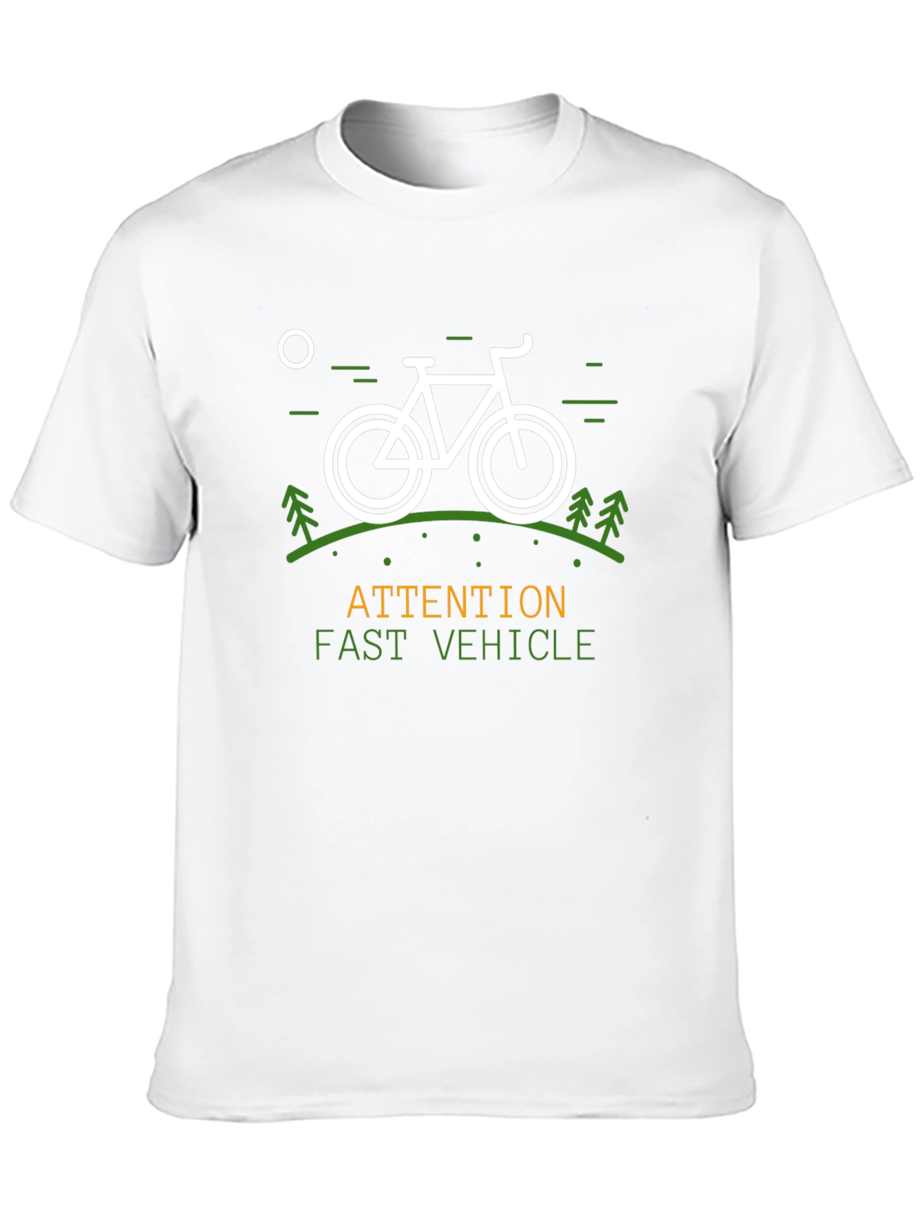 Camiseta Negra Atención Vehículo Rápido