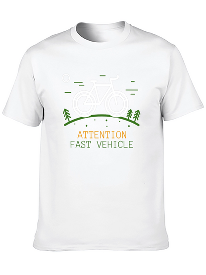 Camiseta Negra Atención Vehículo Rápido