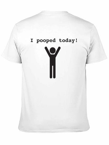 Camiseta Negra Hombre - ¡Hoy Hice Popó!