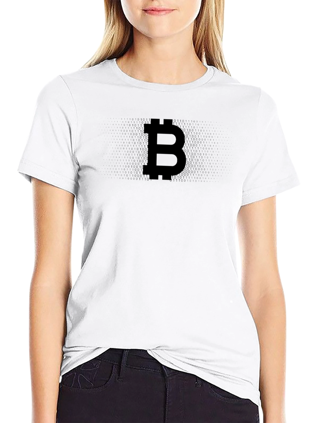 Camiseta Negra Bitcoin para Hombre