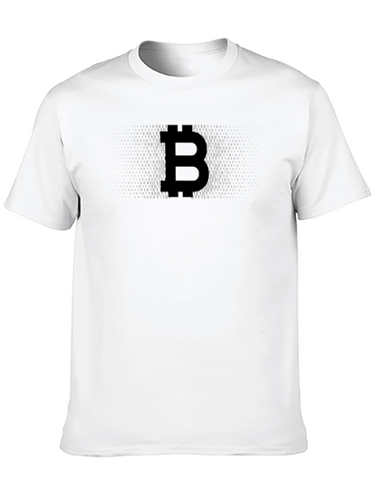 Camiseta Negra Bitcoin para Hombre