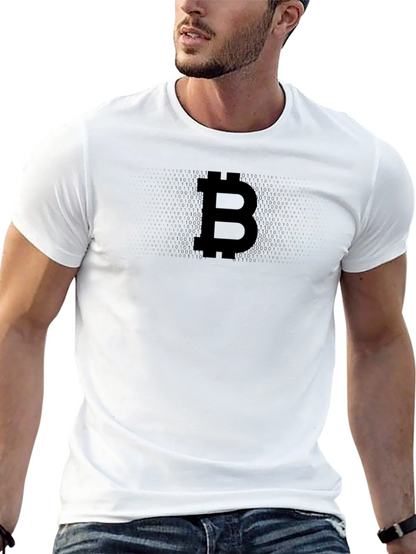 Camiseta Negra Bitcoin para Hombre