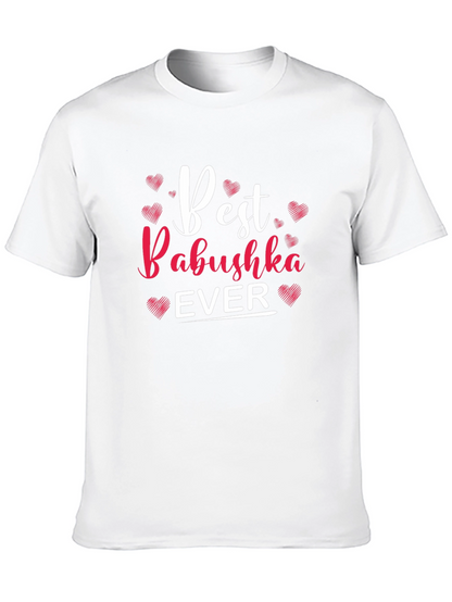 Camiseta Negra Best Babushka Ever para Hombre
