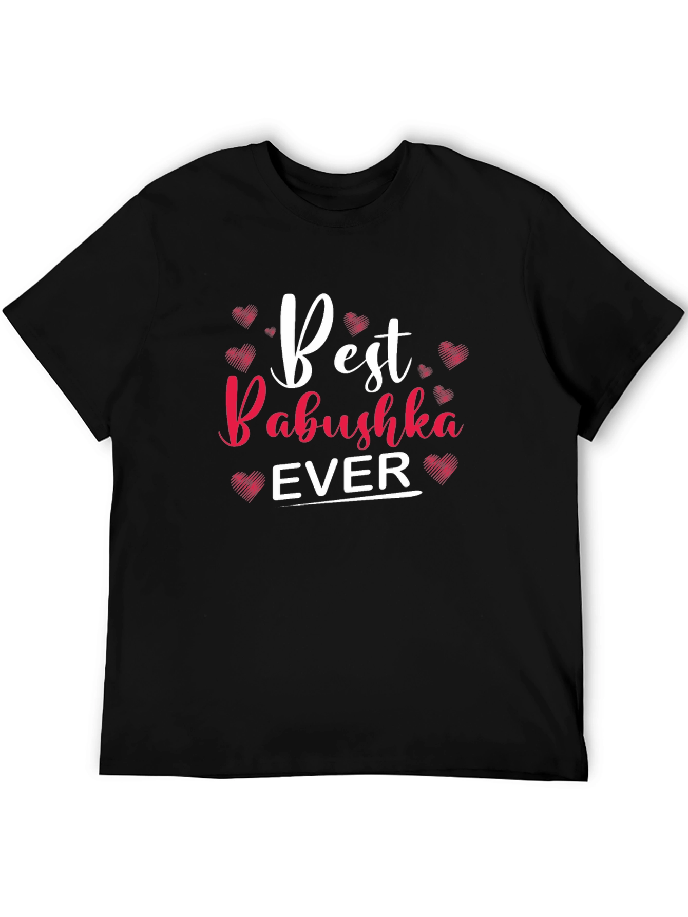 Camiseta Negra Best Babushka Ever para Hombre